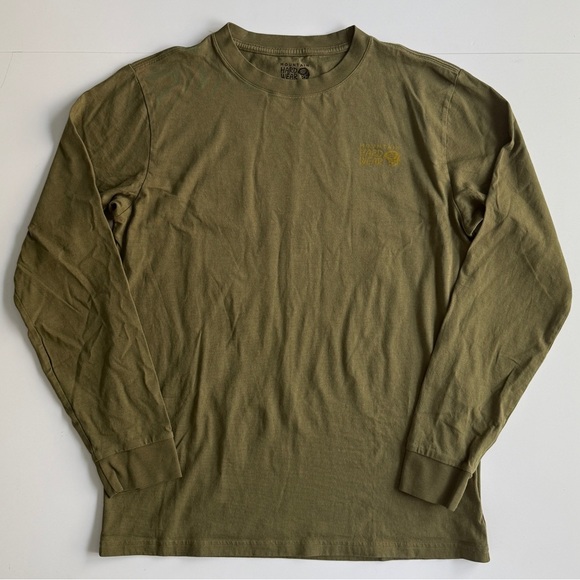 Mountain Hardwear Men’s Snow Yeti Graphic Tee Medium M Combat Green Long Sleeve - Picture 3 of 11